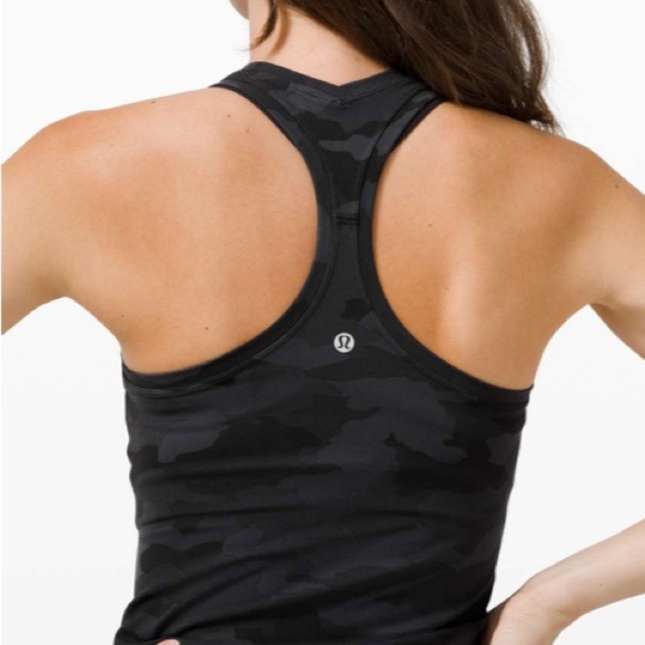 Lululemon Cool Racerback II *Nulu Heritage 365 Camo Deep Coal Multi Size 12 - Picture 9 of 10